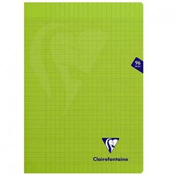 Clairefontaine Mimesys Cahier Agrafé Vert A4 96 Pages Grands Carreaux