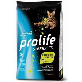 Sterilised Cat Grain Free Croquettes with Quail and Potato 400 g