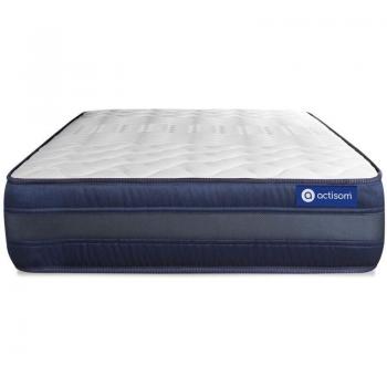 Colchón ACTISOM 105x200 blanco con espuma viscoelástica y soporte firme