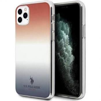 IPhone 11 Pro Cover U.S. Polo con Motivo Sfumato Rosso e Blu