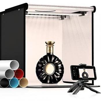 Kit Tenda Studio SAMTIAN 40x40x40cm Box Fotografico LED