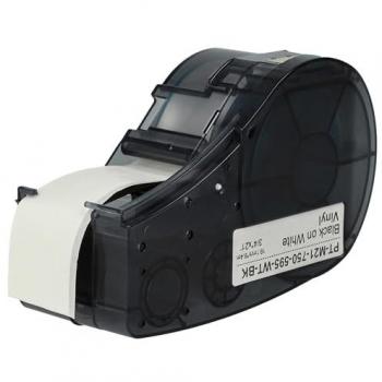 Nastro Etichetta VHBW per Brady M21-750-595-WT, 19,05mm Nero su Bianco in Vinile