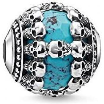Bead de Plata Calaveras Turquesa Thomas Sabo