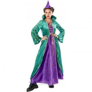 Vestido de bruja para mujer L púrpura/verde