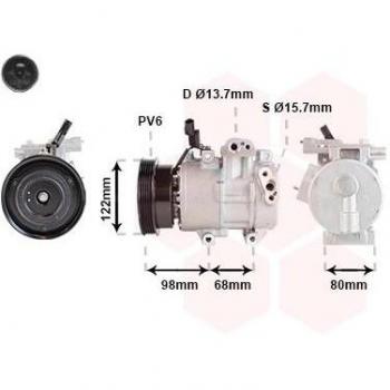 Unità Compressore Aria Condizionata Van Wezel 8201K703