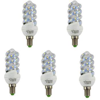 Pack de 5 Bombillas LED Mini Espiral E14 11W 935 lm 3000K