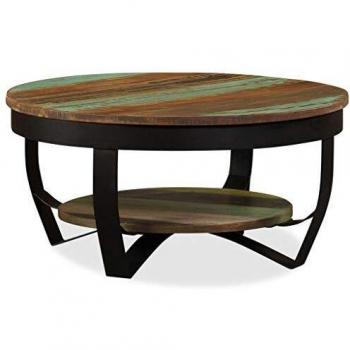 Solid Reclaimed Wood Coffee Table 65x32 cm vidaXL