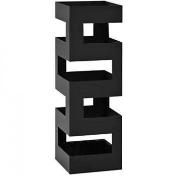Steel Black Umbrella Stand from vidaXL