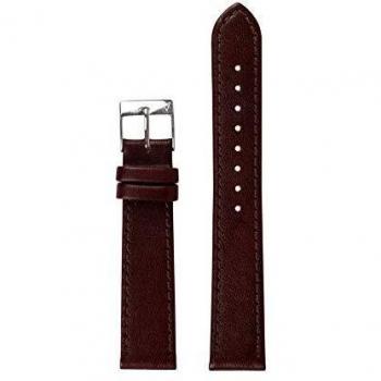 Renard 20 mm Veau Zilverkleurig Braun‑Band R20S1VBR