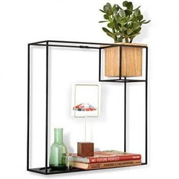 Modern Black Succulent Planter Shelf