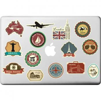 Retro Travel Adventure Macbook Skin for Pro Air Retina 11 13 15