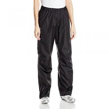 Pantalones de Lluvia VAUDE para Mujer, Modelo Fluid, Color Negro, Talla L