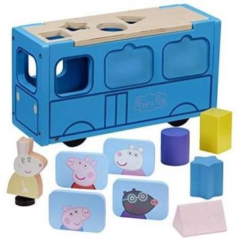 Peppa Pig – Puzzle en bois – Bus scolaire tri et classe (20‑00118)