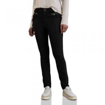 STREET ONE Trendige Stretch-Hose mit Zipper-Details