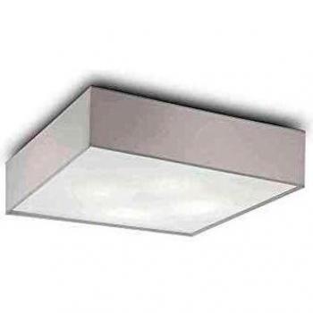 Plafonnier moderne Ritz 4 ampoules blanc 15cm