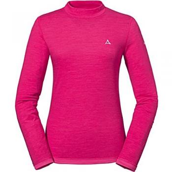 Schöffel Merino Turtle Neck Shirt pink Damen XL