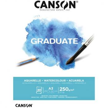 Canson Graduate Aquarelblok A3 250g 20 vellen