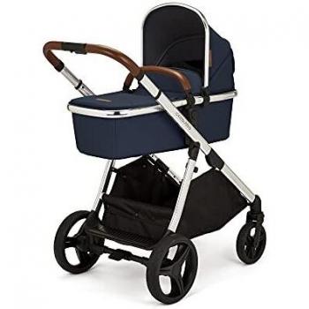Ickle Bubba Eclipse 2-in-1 Travel System (Blue with Tan Handles)