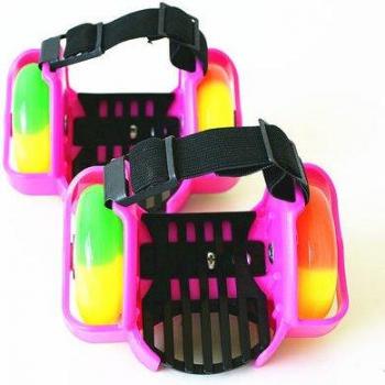 Colorful Kids Roller Skates with Heel LED Wheels IA84