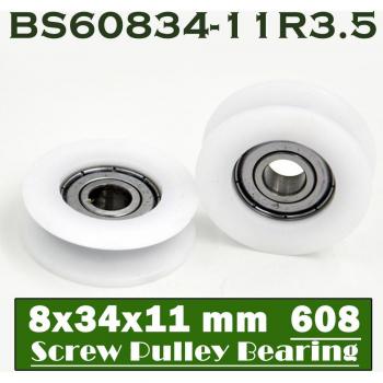 POM Covered 608 ZZ Ball Bearings 8x34x11 mm (2 PCS)