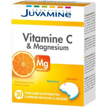 Vitamine C/Bicouche Magnésium Croquants – 30 unités