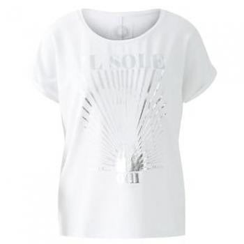 Oui Damen T-Shirt aus Baumwoll-Modal