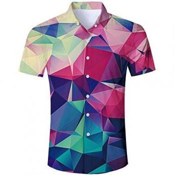 Short Sleeve Tropical Galaxy Shirt