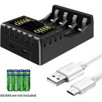 LED Akku-Ladegerät für Ni-Mh/Ni-Cd Batterien