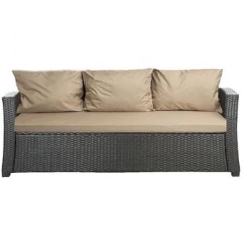 Cojín 2-3 plazas Beige – Muebles Polirattan
