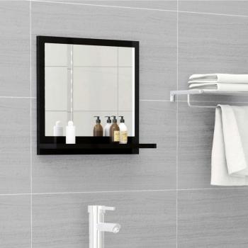Espejo de baño negro 40x10,5x37 cm en aglomerado