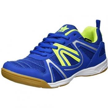 Lico Fit Indoor Sportschuh für Herren, Blau/ Lemon, 38 EU