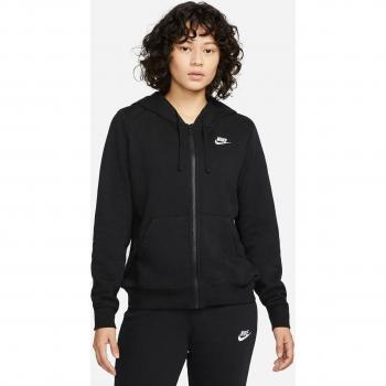 Sudadera negra Nike Sportswear Club Fleece mujer