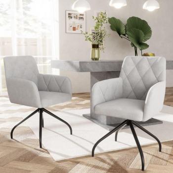 Set Sedia da Pranzo Redom con Design a Rombi