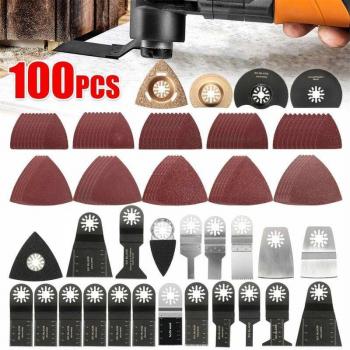 Aiperq 100‑Pack Oscillating Saw Blades – Multi‑Tool, Wood and Metal Use
