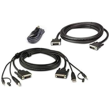 SecureBridge 6' Dual Display DVI-KVM Cable