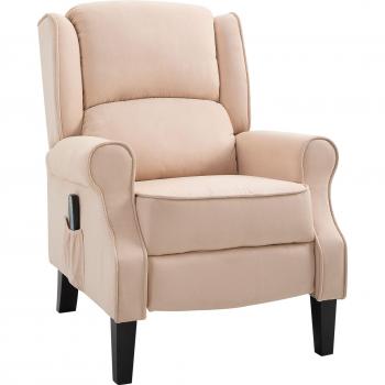 Sillón de Ante Homcom: Reclinación + Masaje Dual