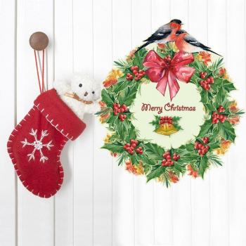Festive Wreath Home Decor Sticker