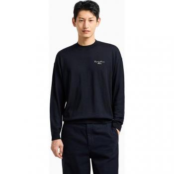 Men’s XL Blue Emporio Armani Logo Sweater