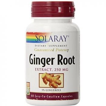 Solaray: Ingwerwurzel-Extrakt 250 mg – 60-Kapselform