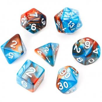 Dés en acrylique pour jeux de société 7 pièces