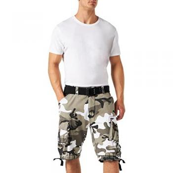 Cargoshorts BRANDIT Herren Savage Vintage Cargo Shorts Gr. 3XL, snowcamo