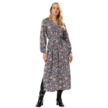 Long Tall Sally Long Tall Sally Purple Placket Midaxi Dress Purple EU 50 Tall (UK 22 T)
