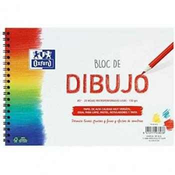 Bloc Dibujo Oxford A5+ Tapa Blanda 20 Hojas 130 gr Liso