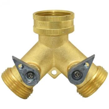 2‑Wege‑Garten-Splitter Y‑Verteiler 3/4 mit Schnellschlauch