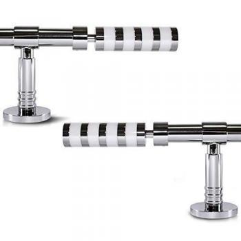 Gcurtain Set di Bastone per Tende con Asta in Metallo, Diametro Standard 5/8-3
