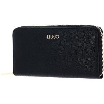 LIU JO Portefeuille zip noir femme