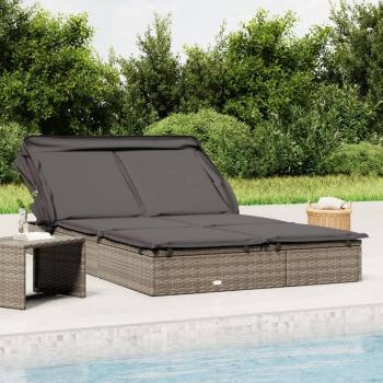 Transat Chic 2 Places avec Toit Amovible Gris