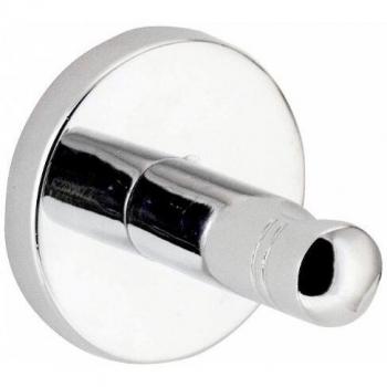 Chrome Round Bathrobe Hook