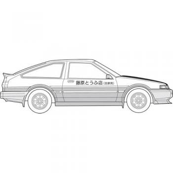 Initial D Series Toyota AE86 Trueno Carbon Bonnet (Fujimi ISD-019)