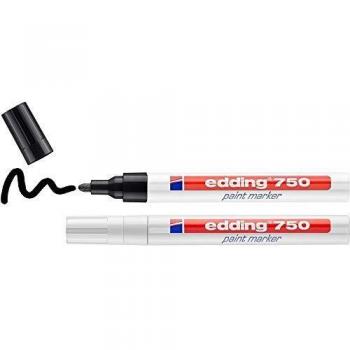 Marqueur peinture Edding 2-4mm noir et blanc